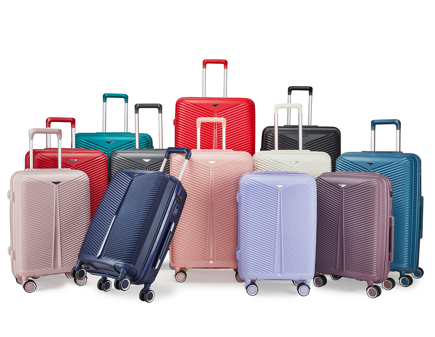 外贸PP密码万向轮行李箱三件套装旅行登机箱可扩展大容量拉杆箱包详情3