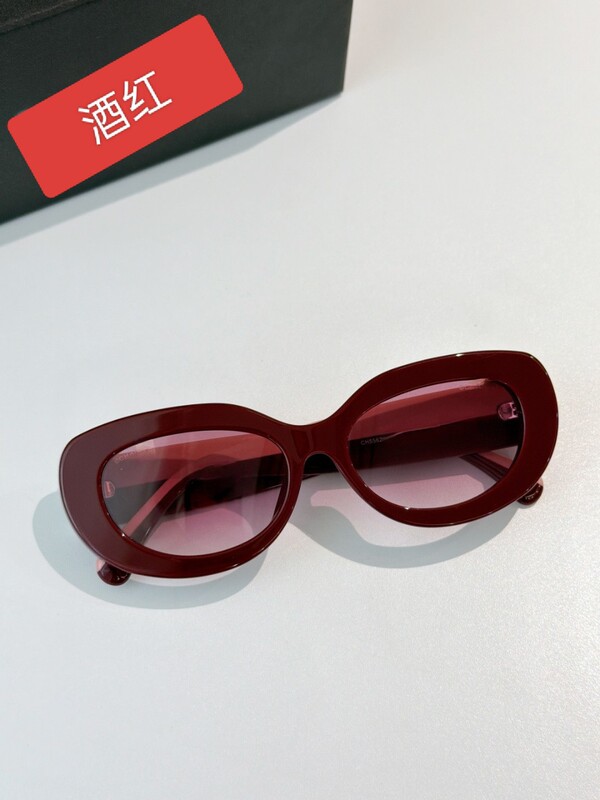 Ultra-Light Material New Product Cat-Eye Round Frame Ch 5562-B Celebrity Style and Popular on Xiaohongshu Sunglasses Ultra-Light Material New Product Cat-Eye Round Frame Ch 5562-B Celebrity Style and Popular on Xiaohongshu Sunglasses
