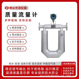 科里奥利质量流量计科氏力流量计高精度石油汽油柴油液体气体密度