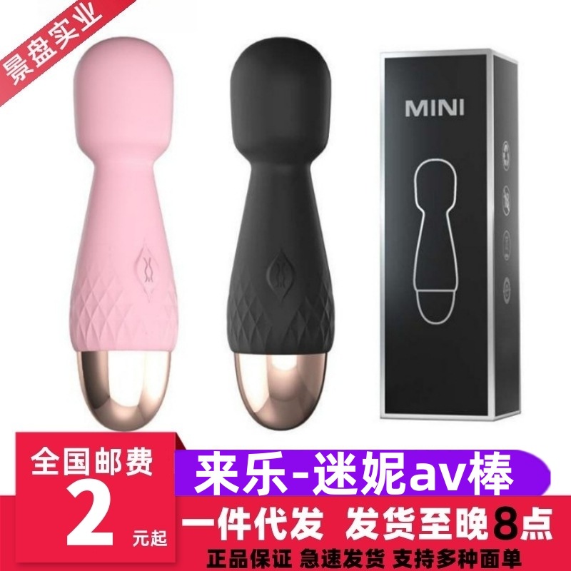 Lele mini AV stick small portable USB charging bass strong shock female masturbation adult sex toys wholesale