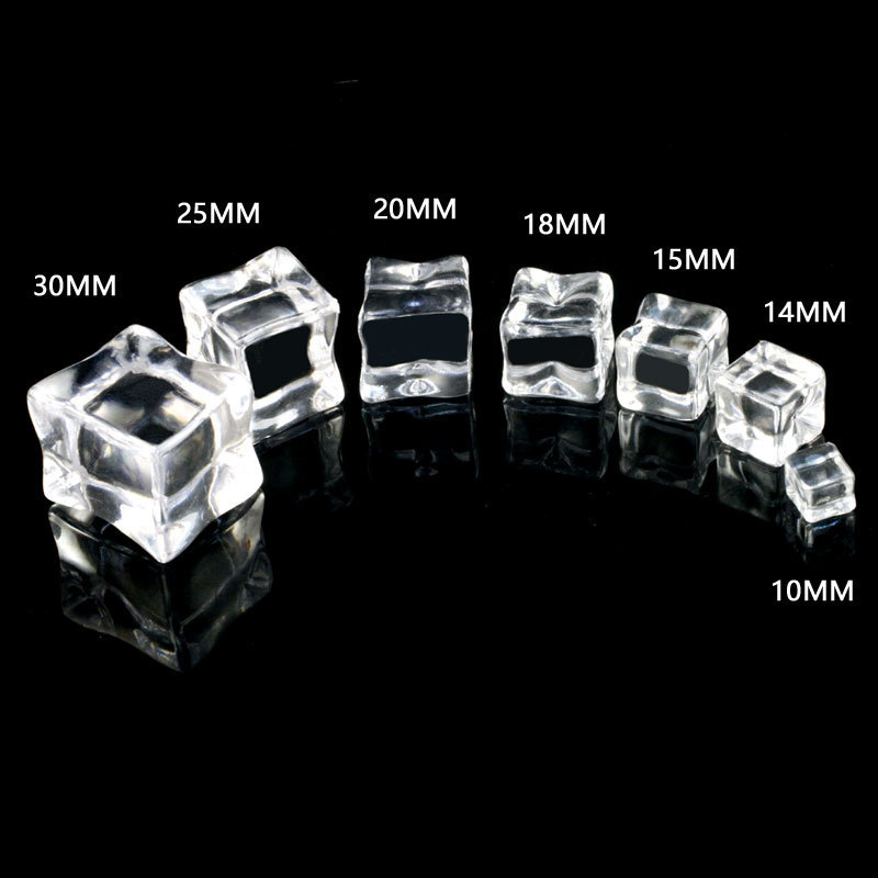 Simulation ice diy jewelry irregular transparent square plastic crystal stone bar shooting props accessories Simulation ice diy jewelry irregular transparent square plastic crystal stone bar shooting props accessories