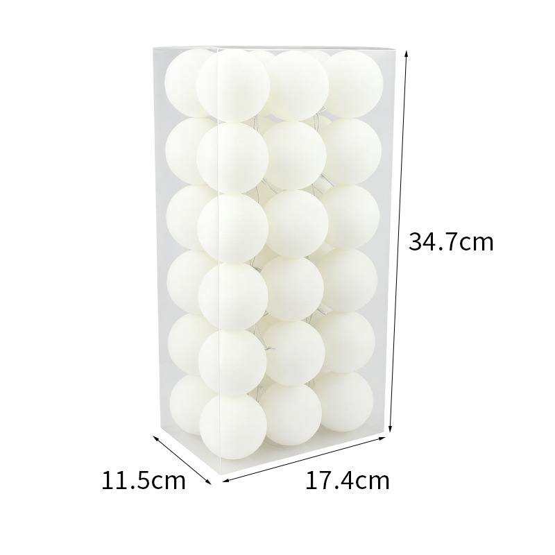 Transfronterizos Hot Sale Bolas de Navidad Colgante Bolas de Navidad 6cm / 36pcs Bolas de flocado de plástico Colgante de árbol de Navidad image 7