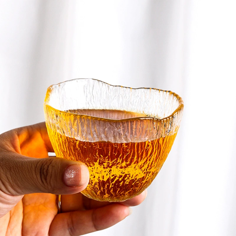 Japanese glass transparent tea cup for home use, increased thickness