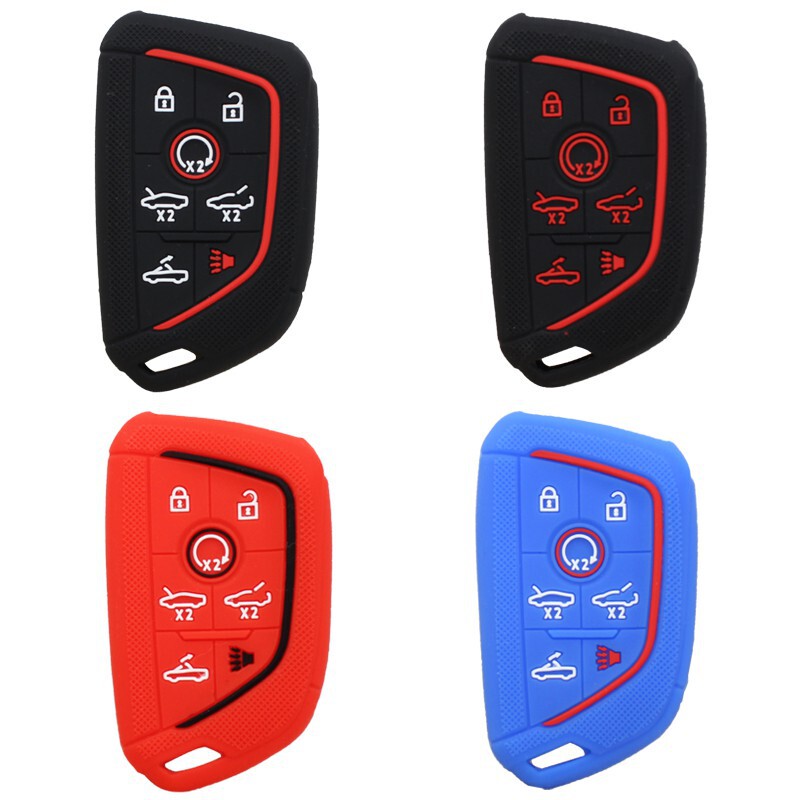 Suitable for Chevrolet Corvette 7-Key Key Silicone Case Chevrolet C8 Key Case