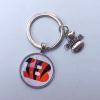 NFL American Rugby Team Steel Man Team Keychain I love Football football team key