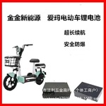 脚踏雅迪电动车锂电池48v12A锂电池手提款送充电器台铃爱玛通用款