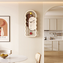 美世达仓家钟表挂钟客厅2024新款表简约现代时尚家用创意时钟挂墙