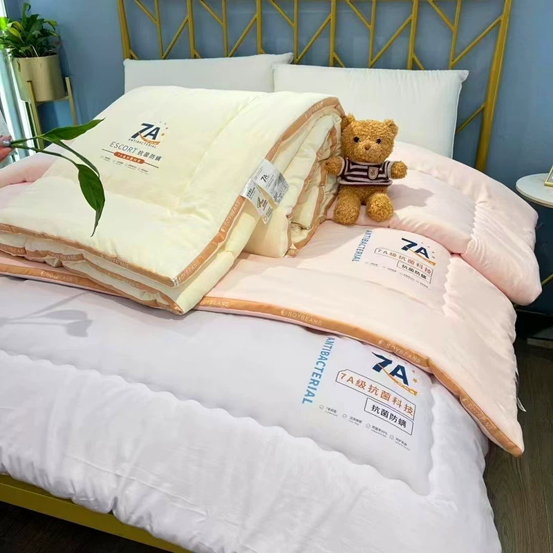 Одеяло из соевого волокна, утолщенное зимнее одеяло, теплое хлопковое одеяло