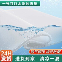 德国纯3D空气纤维加硬床垫防潮排湿可水洗护脊褥子榻榻米卷包折叠