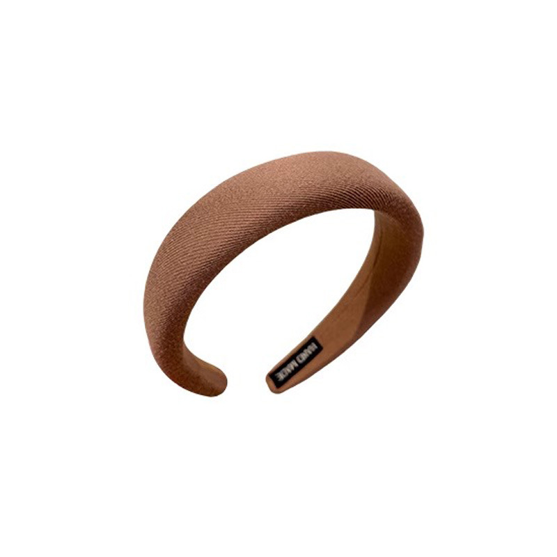 Corea del Sur Wind Wash Facial Hairband Verano esponja presión de cabello banda ancha cráneo leche marrón banda de cabello tocado
