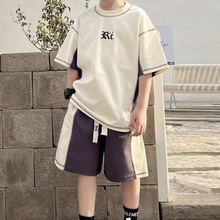男童夏装套装2026新款儿童休闲运动两件套中大童短袖夏季衣服批发