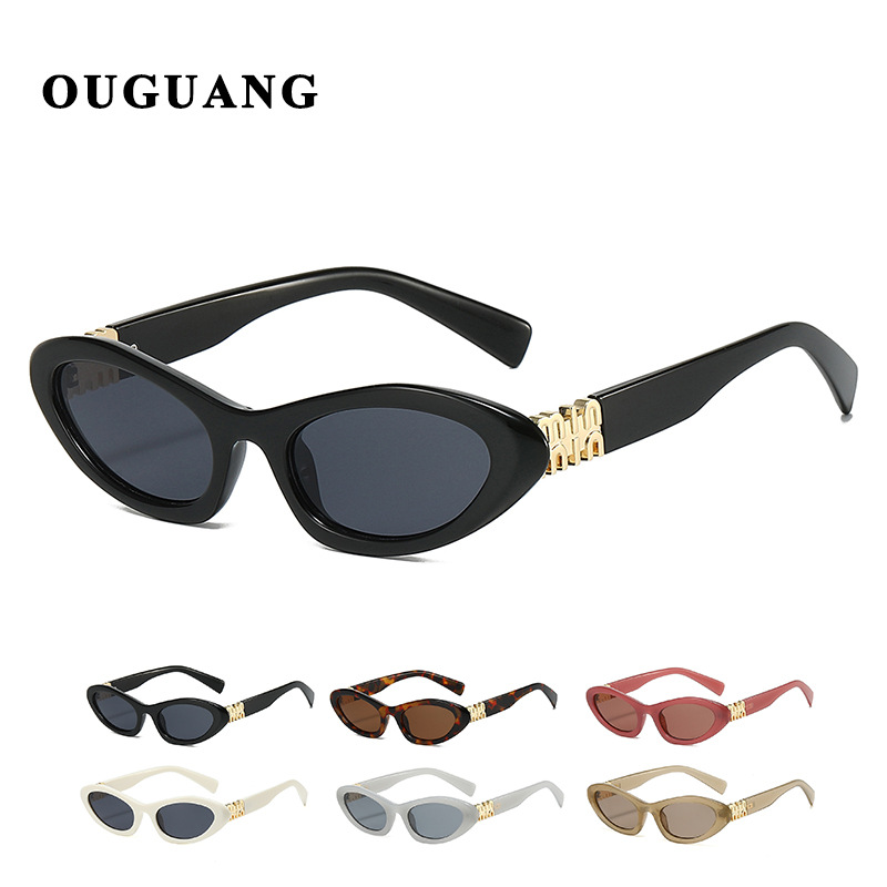 Nuevas gafas de sol europeas y americanas con letras m retro Ken Dou con el mismo estilo Gafas de sol con ojos de gato