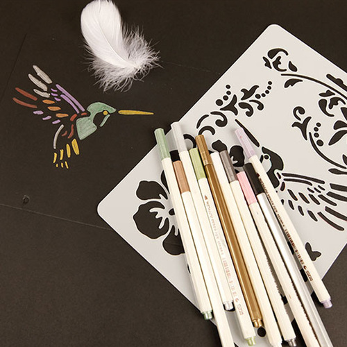 Theme lace ruler diy photo album material painting hollow pet template handbook accessories decoration tools wholesale