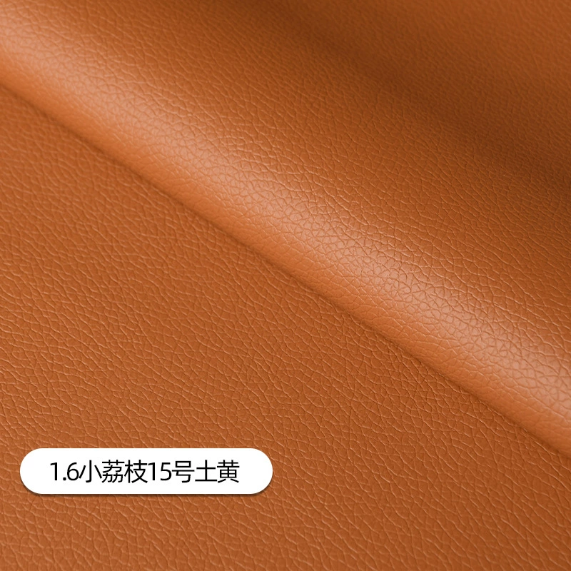 Litchi pattern leather surface 1.6 width small pebble pattern artificial leather self-adhesive sofa repair subsidy refurbished leather material