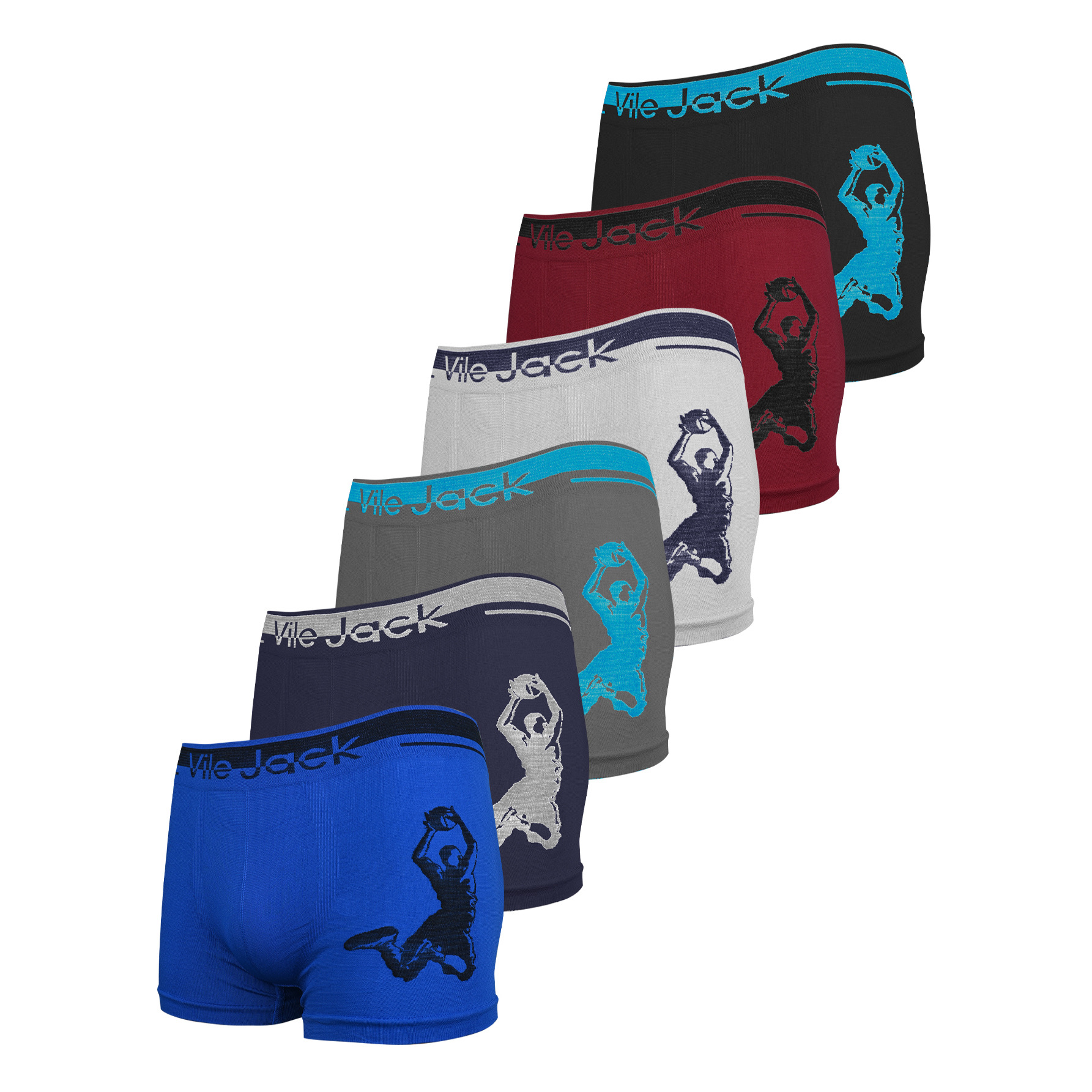 Calzoncillos bóxer para hombre, muy vendidos para comercio exterior, suaves, elásticos, de poliéster transpirable, para deporte y uso diario.