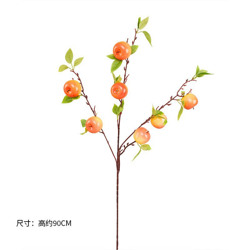 Fujiao New Year Flower Material Wholesale Simulation Flower Winter Qing You Gali Pomegranate Persimmon DIY Materials