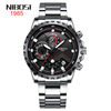 Sports waterproof swiss watch stainless steel, solid steel belt, wholesale