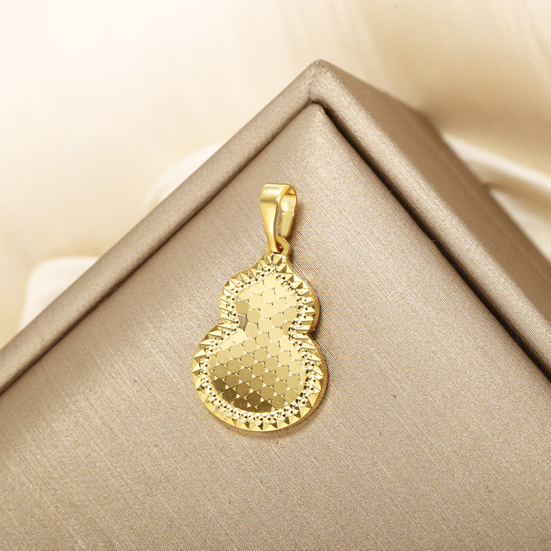 Xupe joyería nuevo panal suerte bolsa Fu Lu colgante de cobre chapado en oro de la superficie de escamas de pescado de moda retro colgante creativo al por mayor