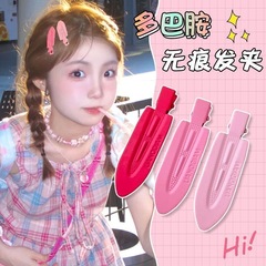 キャンディー色のヘアピンの女性の額の側の前髪のクリップの頭の飾りの無痕のアヒルの口のクリップの子供の一字のクリップの砕毛のヘアピン