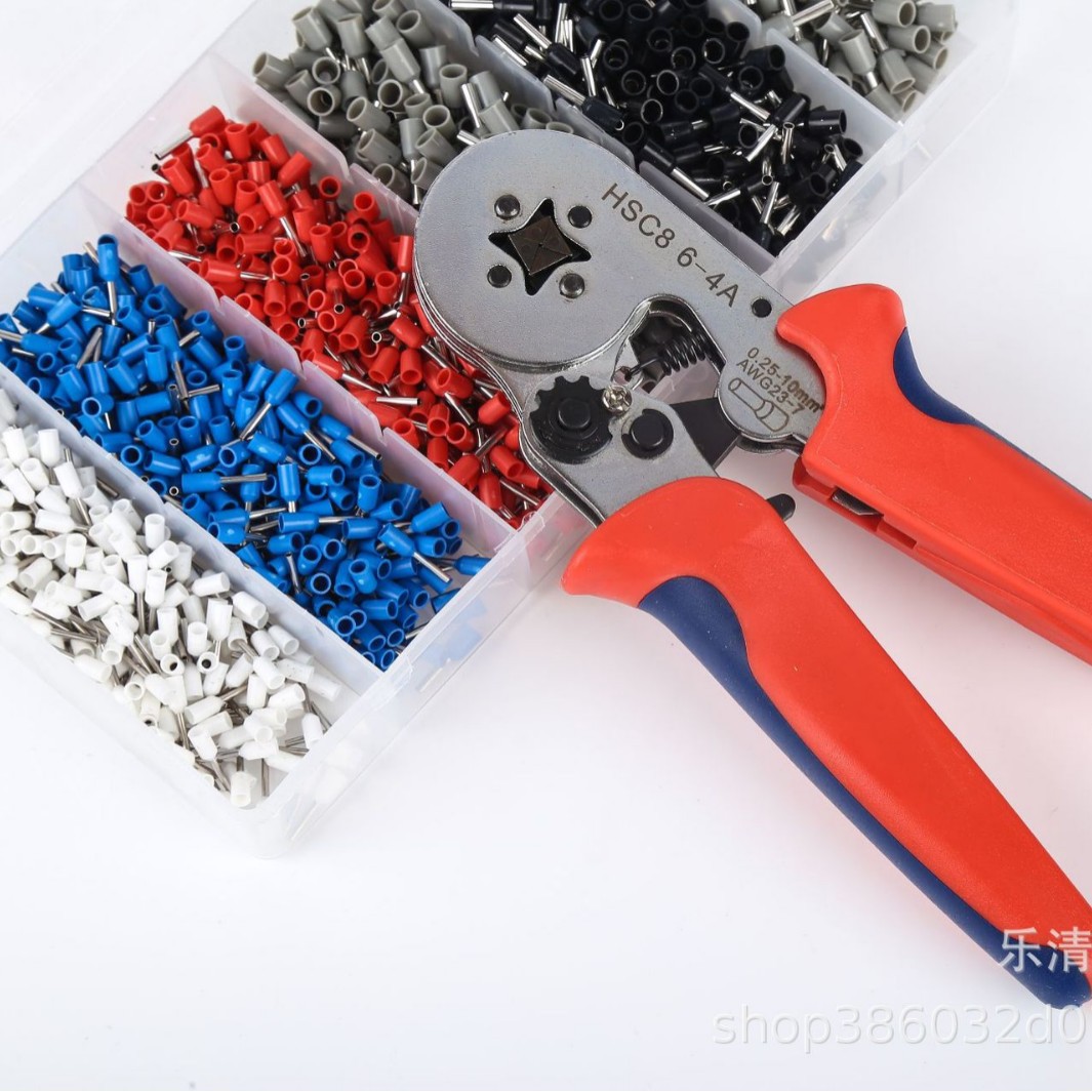 扎带枪针型端子线鼻子压线钳冷压6边管型端子钳接线钳压接钳子