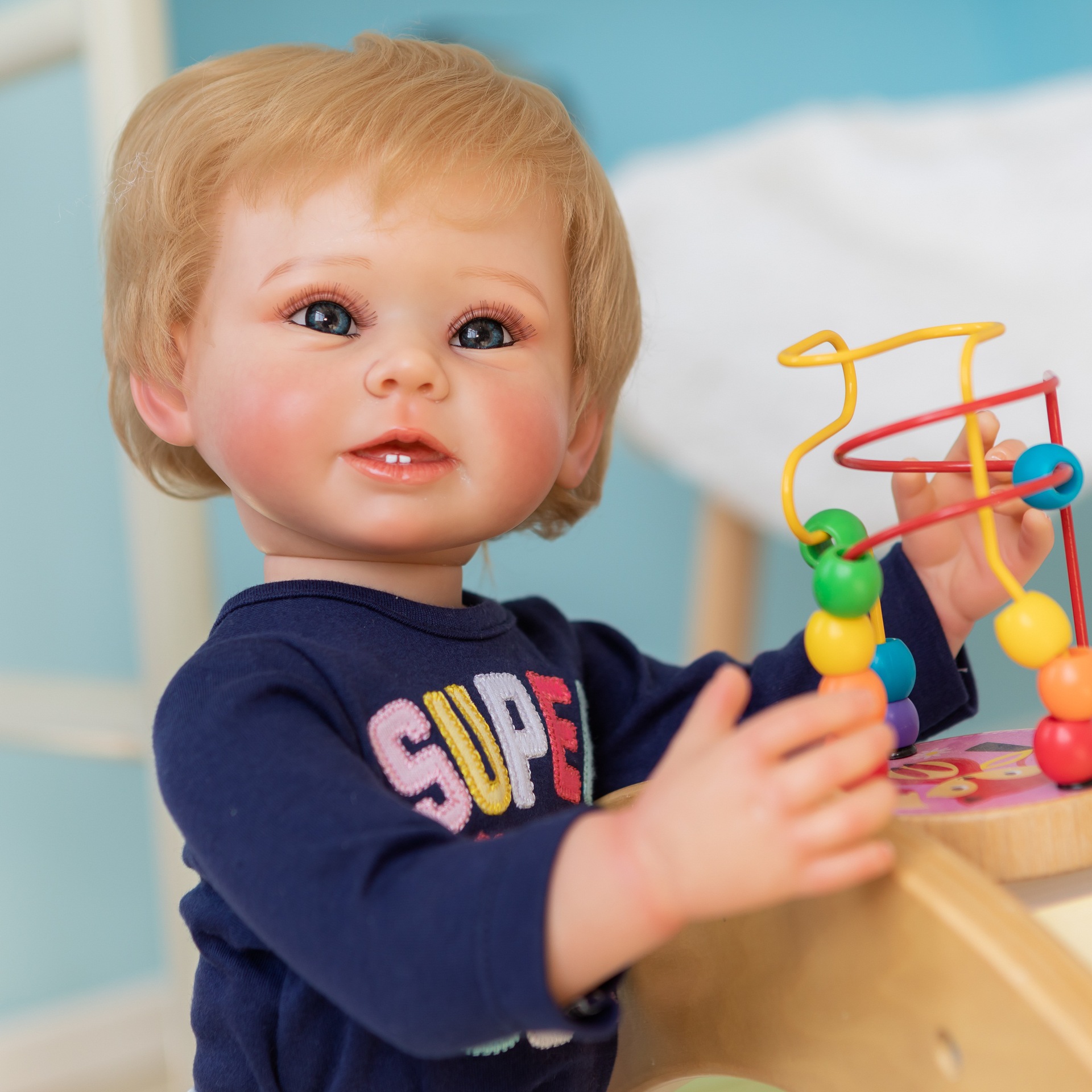 55cm pegamento completo bebé niño 3D piel sangre venosa seda visible transfronteriza e-commerce suministro de una sola pieza de entrega