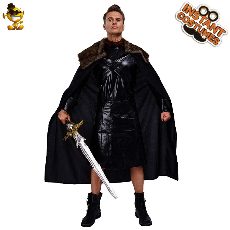 Halloween adulto medieval europeo Caballero romano Samurai partido traje etapa rendimiento Cosplay