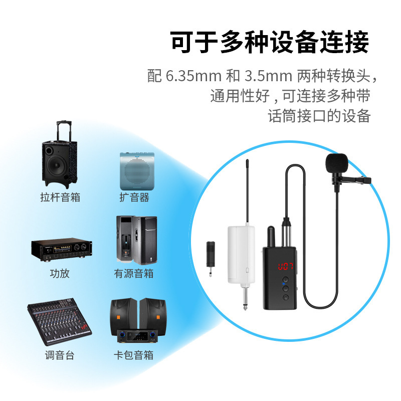 無線クリップはマイクの携帯電話の一眼レフのビデオを取材して放送します。|undefined
