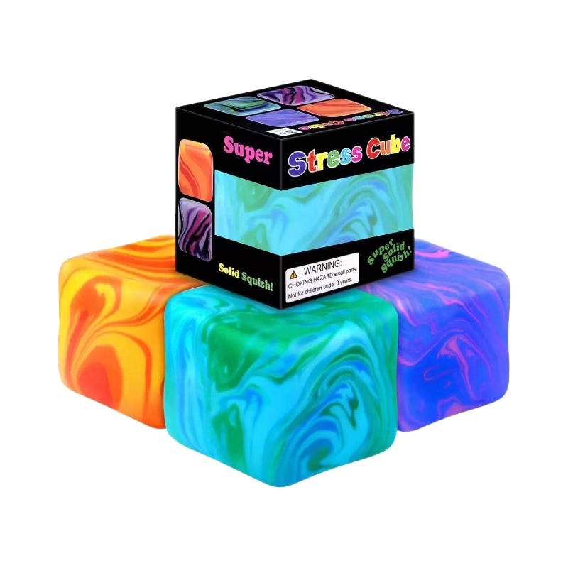 Juguete Antiestrés de Cubo de Hielo de Rebote Lento de Plástico image 6