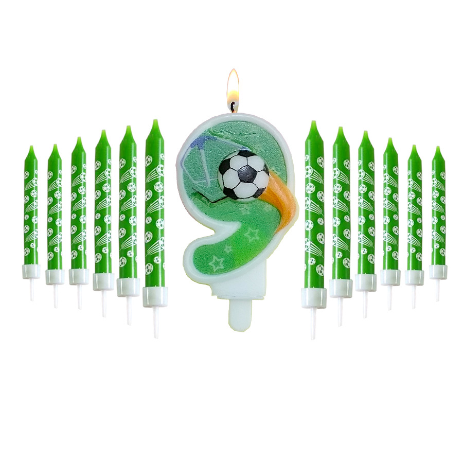 Un juego de números de fútbol 9 (bolsas opp juntas).