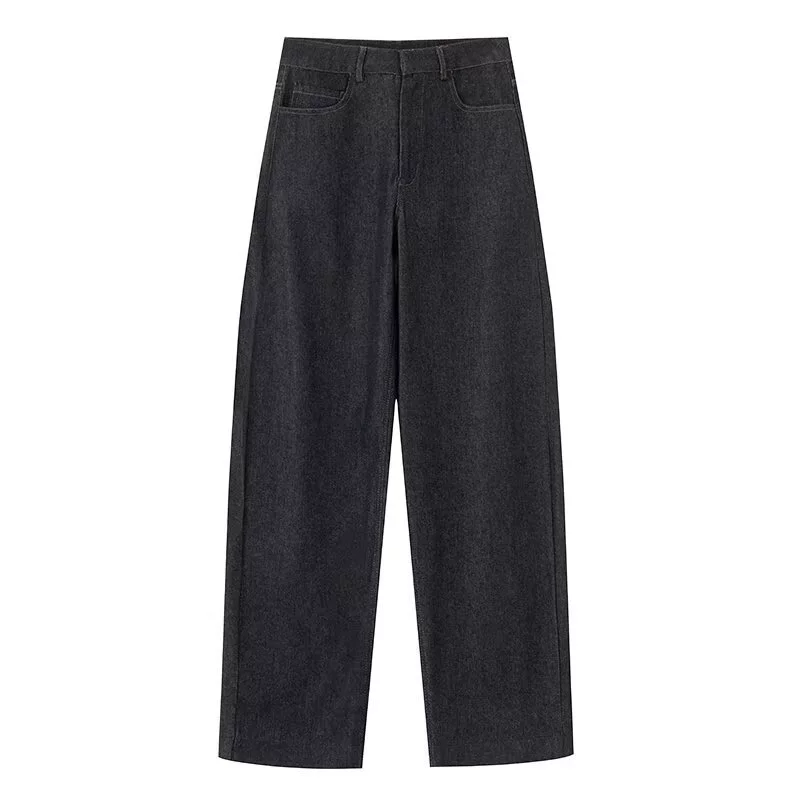 Трансграничная европейская и американская одежда AliExpress INS популярные классические широкие джинсы джинсы бочкообразной формы