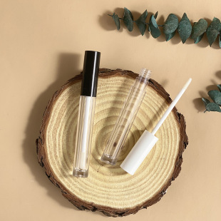 Customized 3.5ml Cylindrical Lip Glaze Empty Tube, Round Lip Gloss Bottle, Cosmetic Packaging Material, Printable Factory Direct Sale