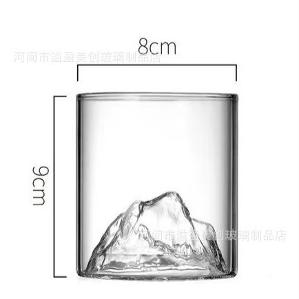 80*90mm 투명 산 전망 컵