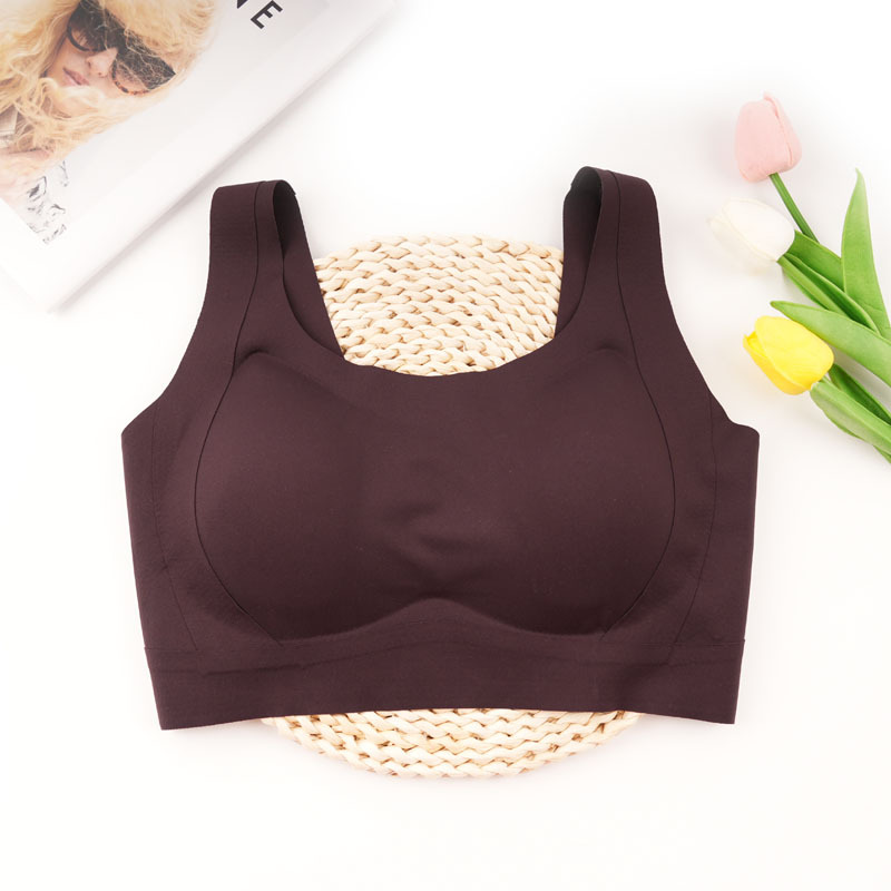 Sujetador Chendian, levantamiento, soporte, copa fija, sujetador de recolección sin costuras, ropa interior, tipo de ajuste de leche para mujer, transpirable y cómodo