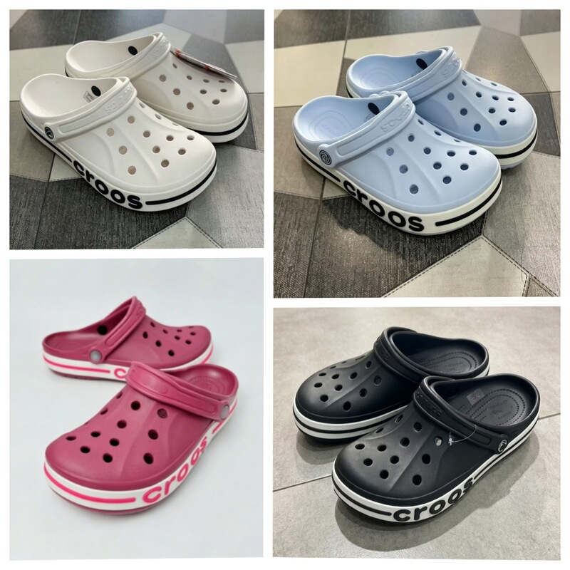 Croos Classic Big Baya Clogs, Non-Slip Breathable Beach Shoes, Outdoor Couple Sandals, Factory Wholesale and Dropshipping