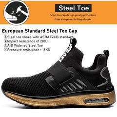 Cross-border labor safety shoes for men, anti-puncture and anti-smashing, lightweight and comfortable, with cushion safety protection, for men's work shoes, insulated 6K