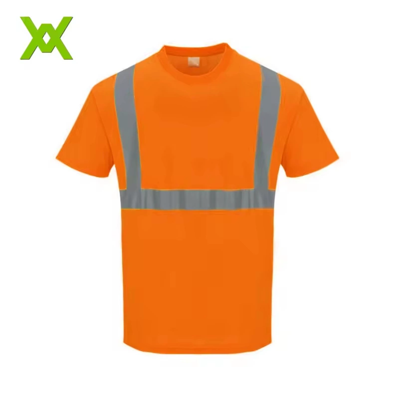 Yongkang Wanxiao Летний вырез с круглым вырезом F Светоотражающий сайт с коротким рукавом Светоотражающая одежда Дорожная езда Светоотражающая футболка Работник по санитарии