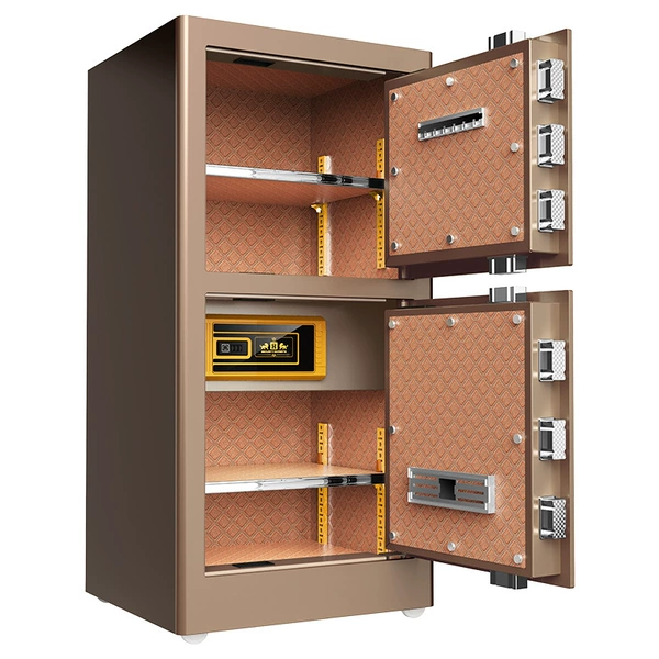 100CM-Coffee Gold [Double Door] Smart WiFi Fingerprint Password Model