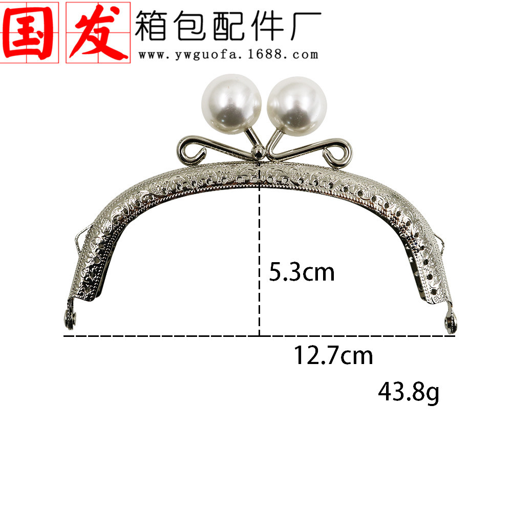 12.5CM cabeza de caramelo en relieve de arco oro y plata 20MM cabeza de perlas de color de caramelo [rollo]