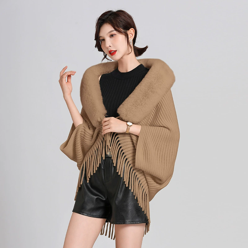 Autumn cardigan, cloak, 2022, oversize