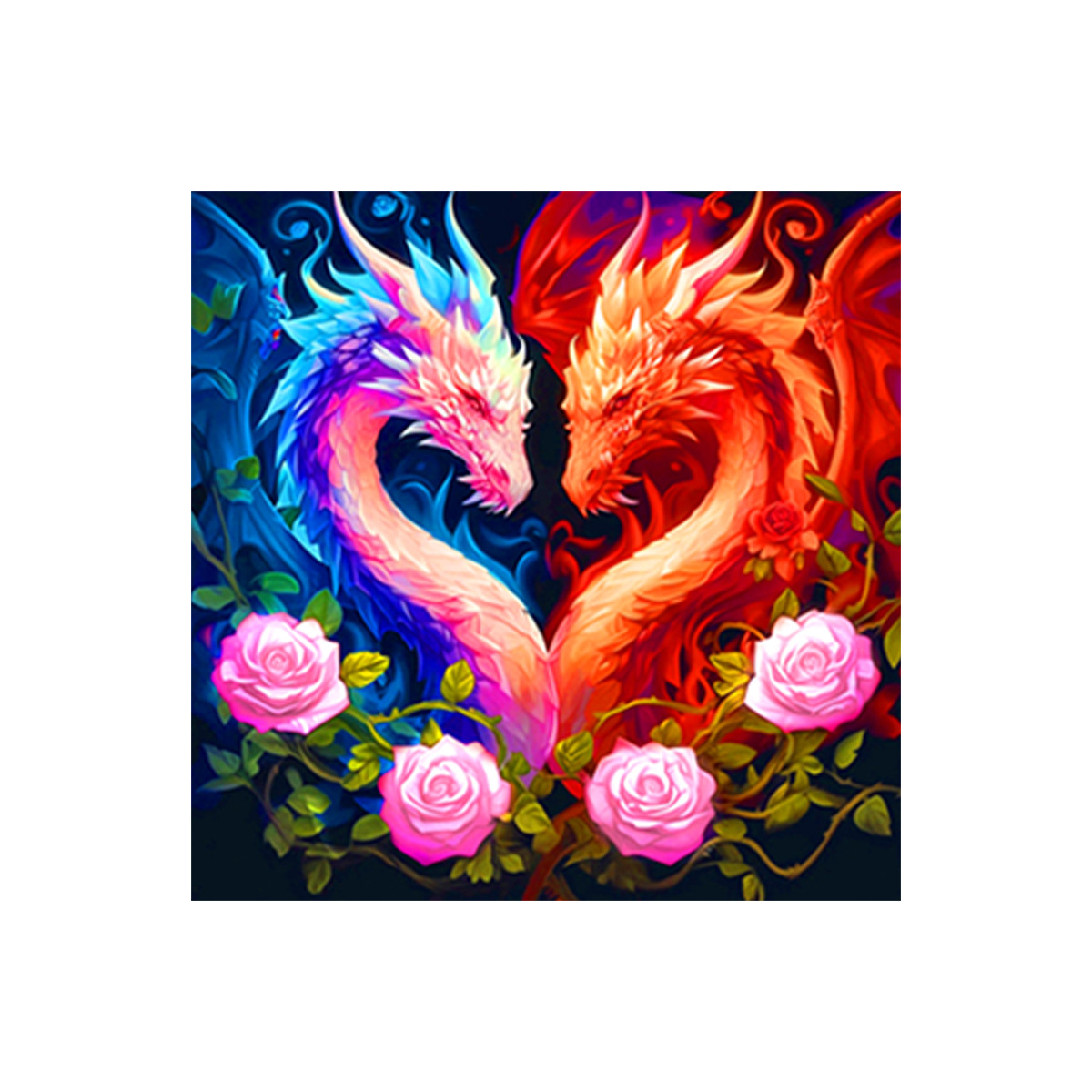 Mona Lisa Royal Crosspoint Concentric Dragon nuevo estilo moderno simple amor bendición sala de estar frontal bordado a mano image 5