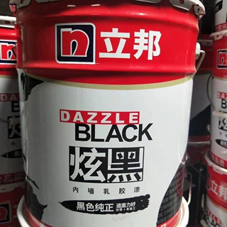 厂价直销批发环保油漆腻子粉防水涂料立邦黑色漆 炫黑漆 白色漆