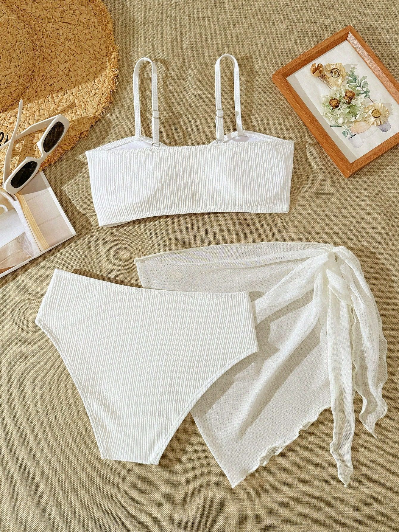 (Cross-border trading), swimwear, metal children's set, 3 piece set 2