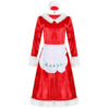 Christmas clothes golden velvet Christmas clothes women's Christmas clothes maid's Christmas clothes performance christm