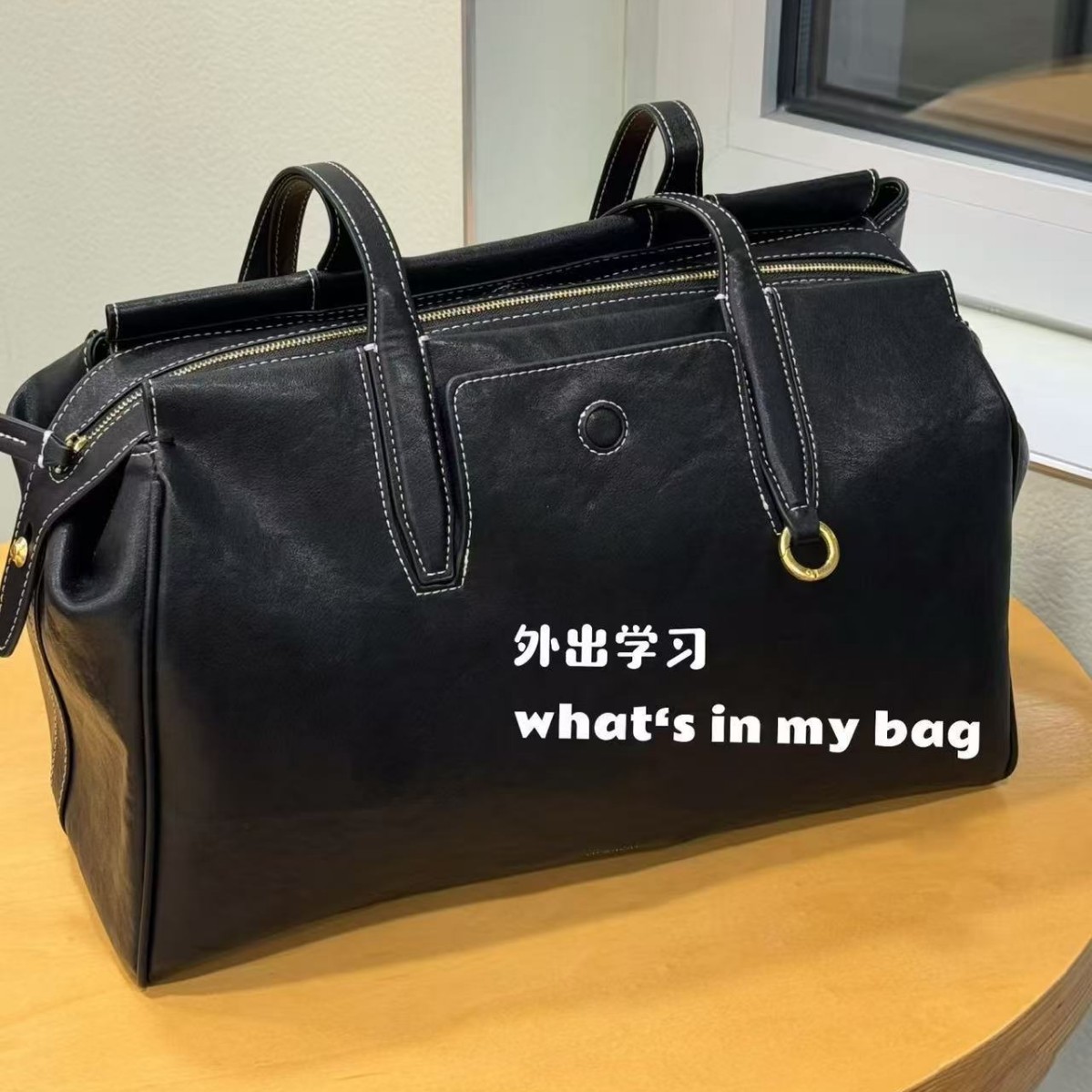Songshan Trace Series Vegetable Tanned Cowhide New Tote Large Capacity Travel Bag Shoulder Commuter Bag For Women - Thumbnail 3