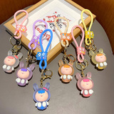 Мультяшный милый брелок, трендовые модные ключи от машины, подвеска