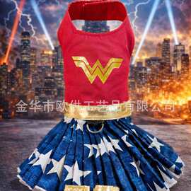 狗狗英雄主题蓬蓬裙 宠物衣服 Pet Wonder Woman Costume169