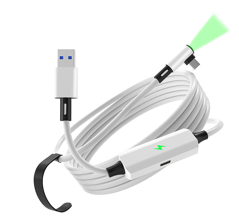 A-C blanco (luz indicadora verde de 5 metros sin apagado en bolsa)