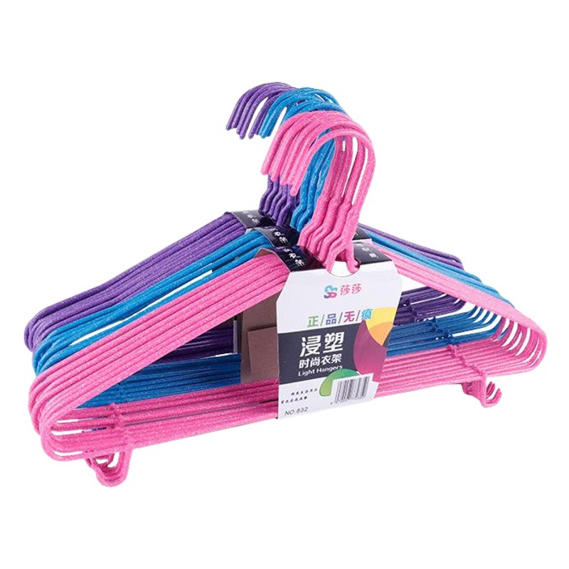Suministro de fábrica percha de secado puesto antideslizante percha ropa para adultos soporte puesto percha sin costuras percha de inmersión de plástico percha