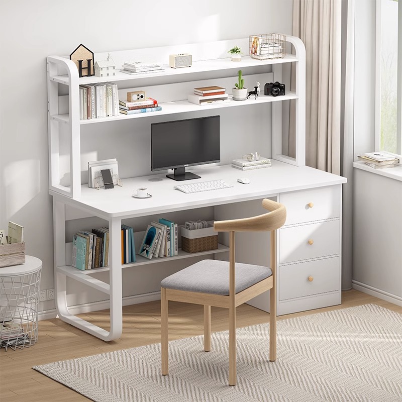 Escritorio estudiante estantería en casa estantería integrada escritorio de la computadora personal banco de trabajo junior high school estudiante dormitorio estudio escritorio de escritura