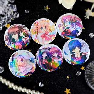 小小克星Little Busters!同人周边枣铃神北小毬镭射徽章吧唧谷子-阿里巴巴